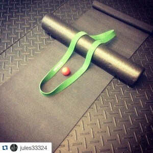 Coach Julie working on one of her weaknesses. . . .What are you doing to reach your goals? #Repost @jules33324 ・・・ Sight not often seen...dedicating myself to mobility!! @crossfitprelude  #crossfit #mobility #mobilitywod  #crossfitprelude #crossfitgames #stronggirls #yoga