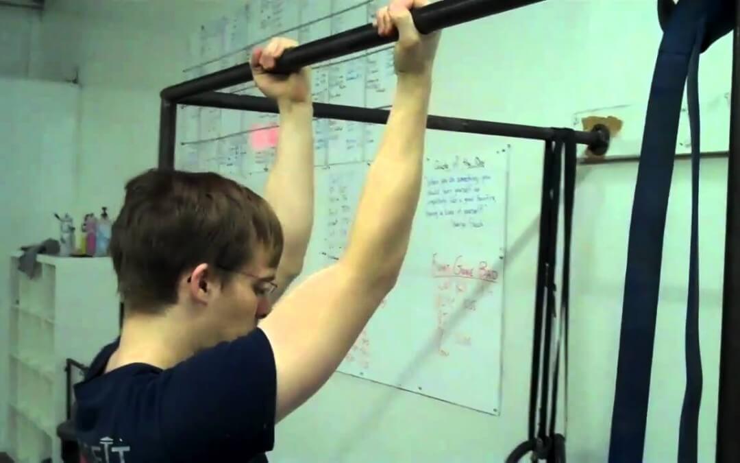 MOvember Day 27:  Chin Up Overhead Stretch