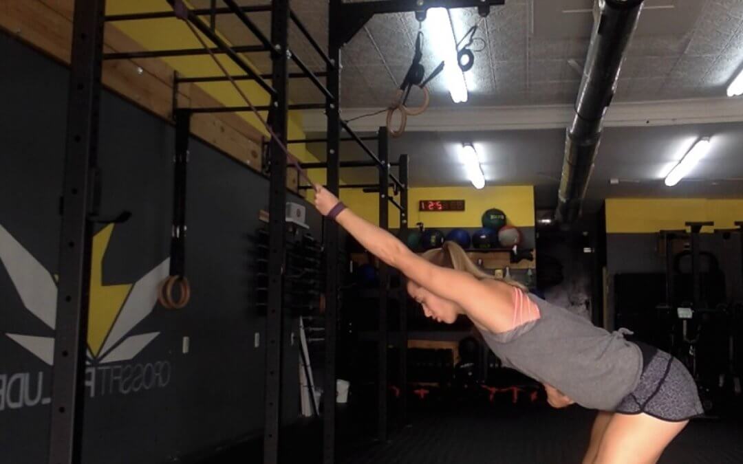 Movember Day 3 Banded Lat Stretch