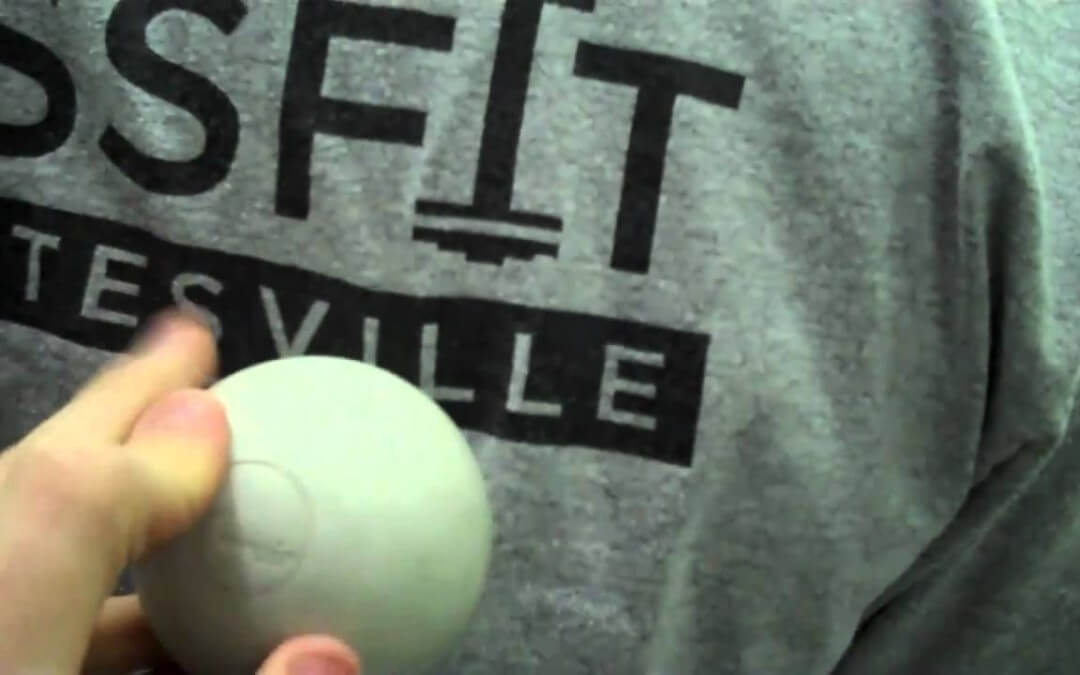 MOvember Day 20:  Upper Back Lax Ball